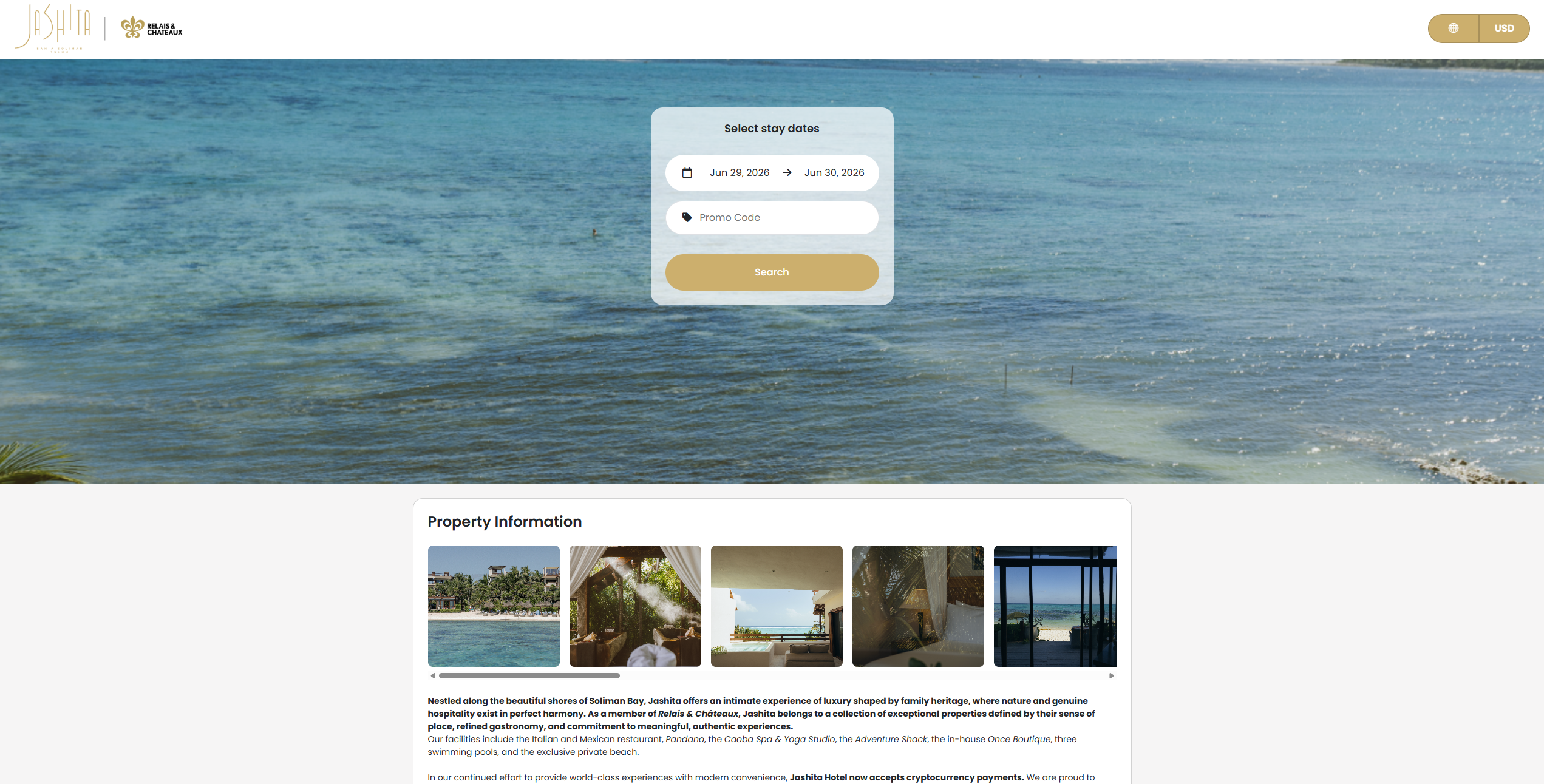 Jashita Hotel — Web App di Booking